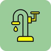 conception d'icône de vecteur de pompe à eau