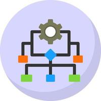conception d'icône de vecteur de processus