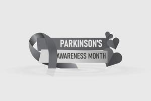 parkinson conscience mois Contexte. vecteur