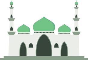 Facile moderne minimaliste islamique mosquée bâtiment plat vecteur illustration. adapté pour schémas, carte, infographies, illustration, et Ramadan salutation cartes