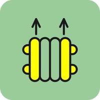 conception d'icône de vecteur de radiateur