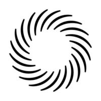 tourbillon cercle logo symbole isolé. plat vecteur illustration
