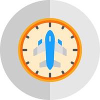 conception d'icônes vectorielles horaires de vol vecteur