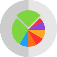 conception d'icône vectorielle graphique à secteurs vecteur