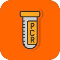 conception d'icône de vecteur de test pcr