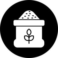 icône de vecteur de farine de blé