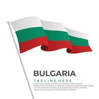 modèle vecteur Bulgarie drapeau moderne conception