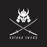 katana épée logo, ancien vecteur illustration, conception moderne Japonais épée de katana logo concept