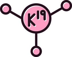 potassium vecteur icône