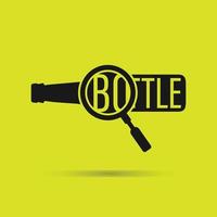 bouteille logo vecteur