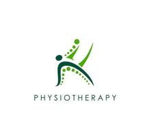 physiothérapie, physique thérapie icône, corps santé vecteur