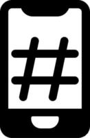 icône de vecteur de hashtag