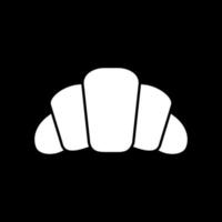 icône de glyphe croissant mode sombre vecteur