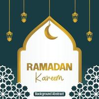 modifiable Ramadan vente affiche modèle. avec mandala, lune et lanterne ornements. conception pour social médias et la toile. vecteur illustration