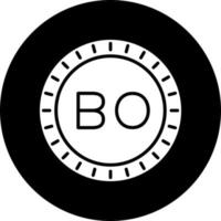 Bolivie cadran code vecteur icône