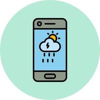 icône de vecteur d'application météo