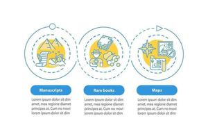 modèle d & # 39; infographie de vecteur de livres rares