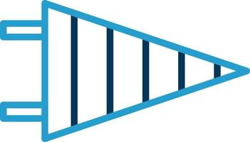 conception d'icône de vecteur de fanion