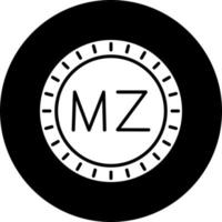 mozambique cadran code vecteur icône
