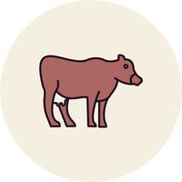 icône de vecteur de vache