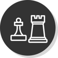 conception d'icône de vecteur d'échecs