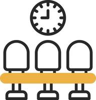 conception d'icône de vecteur de salle d'attente