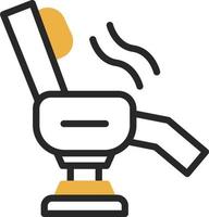 conception d'icône de vecteur de chaise de massage