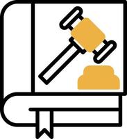 conception d'icône de vecteur de livre de droit
