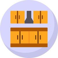 conception d'icône vectorielle de meubles de cuisine vecteur
