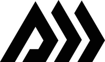 pm logo icône vecteur