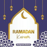 modifiable Ramadan vente affiche modèle. avec mandala, lune et lanterne ornements. conception pour social médias et la toile. vecteur illustration