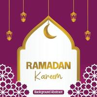 modifiable Ramadan vente affiche modèle. avec mandala, lune et lanterne ornements. conception pour social médias et la toile. vecteur illustration