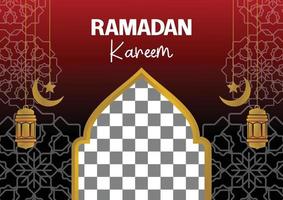 modifiable Ramadan vente affiche modèles. avec mandala, lune, étoile et lanterne ornements. conception pour social médias et la toile. vecteur illustration