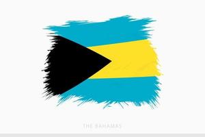 grunge drapeau de le bahamas, vecteur abstrait grunge brossé drapeau de le bahamas.