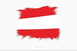 grunge drapeau de L'Autriche, vecteur abstrait grunge brossé drapeau de L'Autriche.