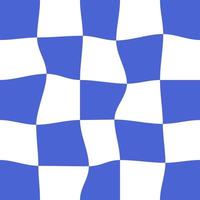 abstrait vagues bleu Contexte y2k style. échecs planche pour imprimer. vecteur