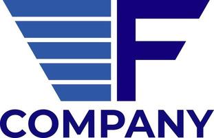 F transport logo conception vecteur pro