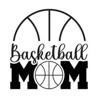 basketball maman typographie vecteur conception