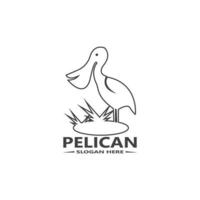 pélican Facile logo vecteur illustration