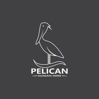 pélican Facile logo vecteur illustration