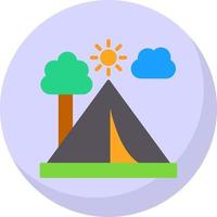 conception d'icône de vecteur de tente