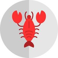 conception d'icône de vecteur de homard