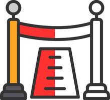 conception d'icône de vecteur de tapis rouge