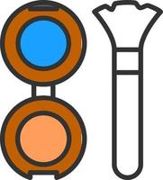 conception d'icône de vecteur de fard à joues