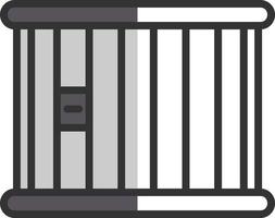 conception d'icône de vecteur de prison