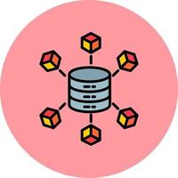 icône de vecteur de données volumineuses