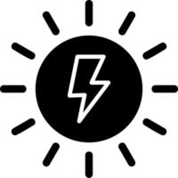 icône de vecteur d'énergie solaire