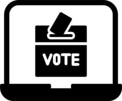 en ligne vote vecteur icône