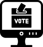 en ligne vote vecteur icône