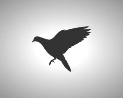 Pigeon vecteur silhouette